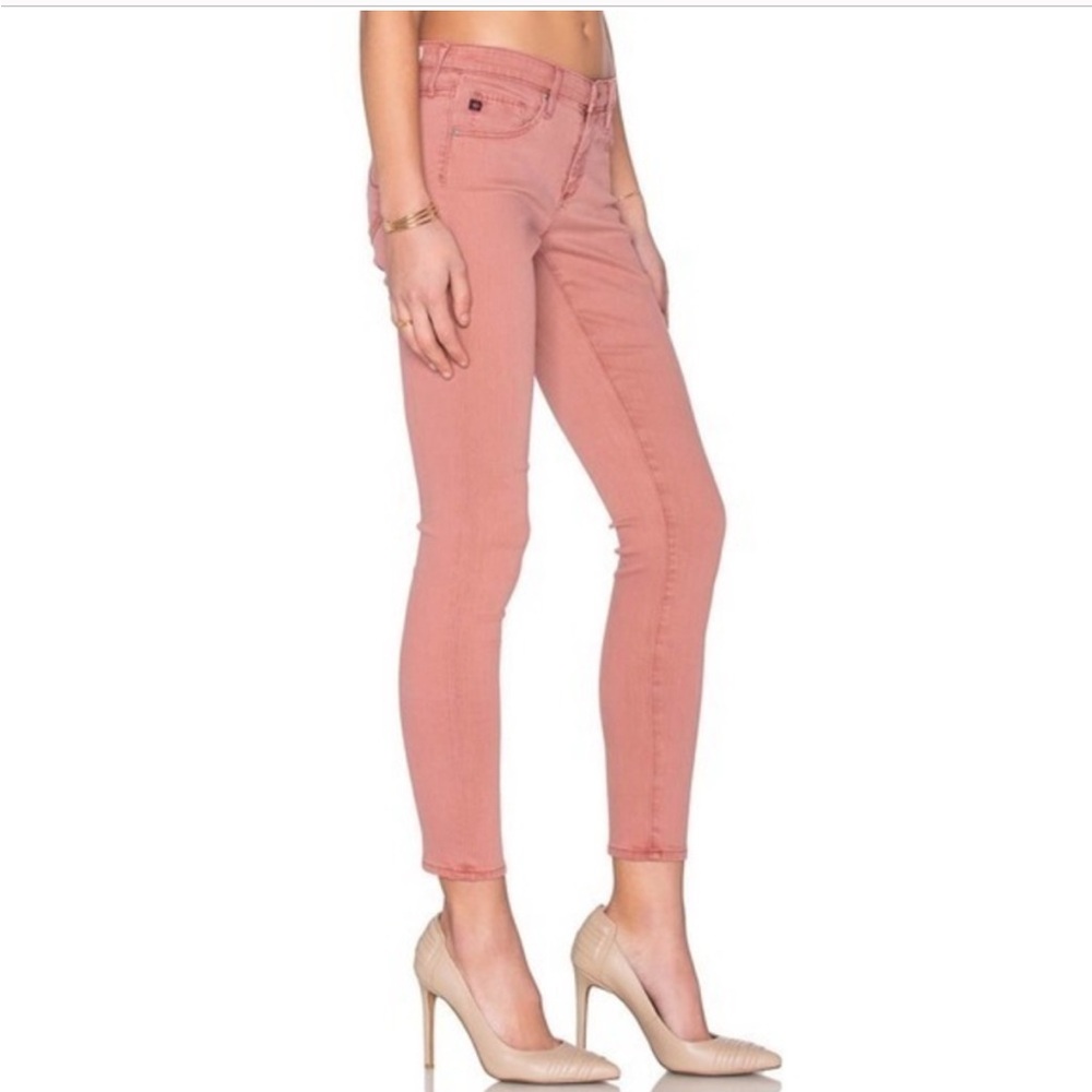 Adriano Goldschmied - pink super skinny ankle jeans. Size 26 R.The legging ankle